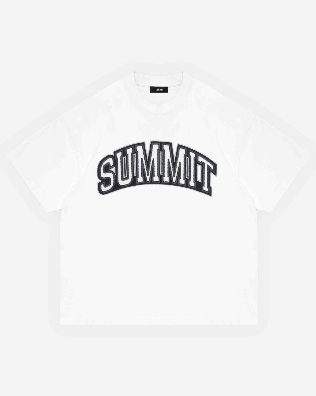 APPLIQUE T-SHIRT - WHITE from Summit Clothing UK