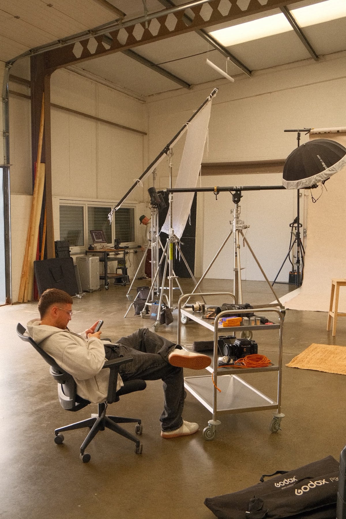 The Summit studio during a photo shoot