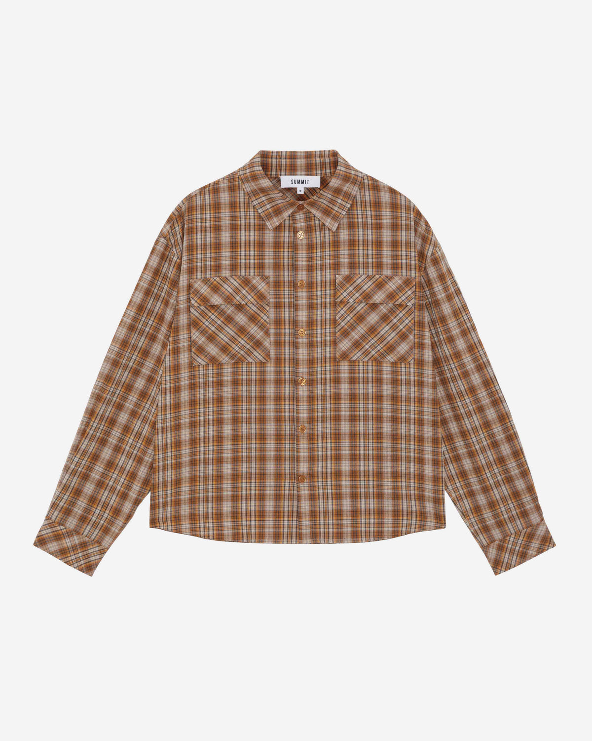 CHECK SHIRT - BURNT ORANGE from Summit Clothing UK