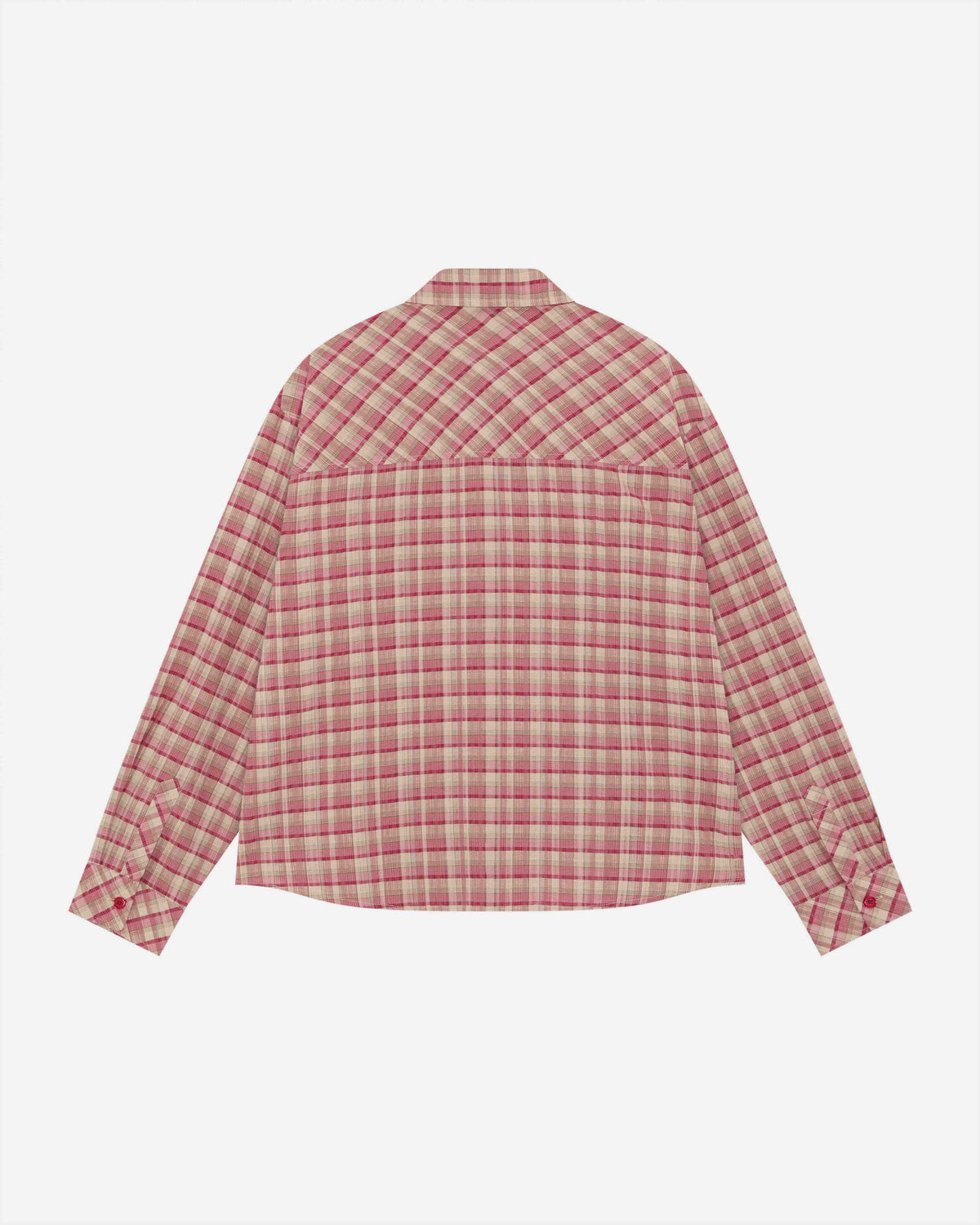 CHECK SHIRT - CRIMSON from Summit Clothing UK