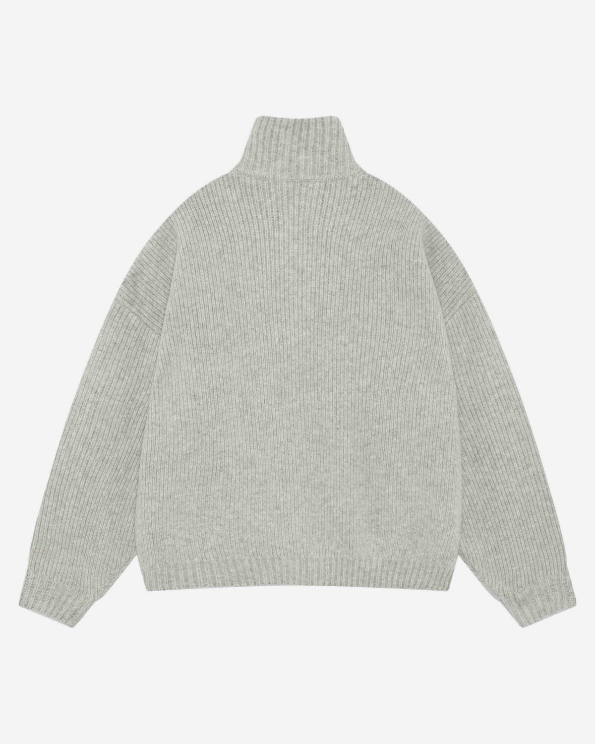CHUNKY KNIT TRACK TOP - GREY from Summit Clothing UK