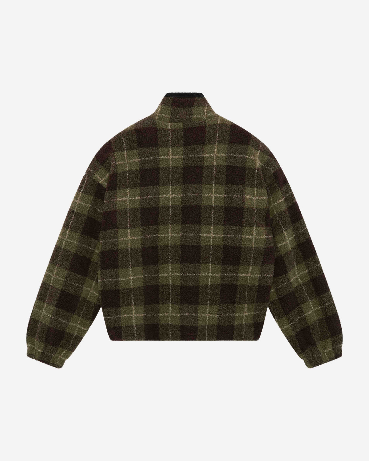 FLEECE JACKET - OLIVE CHECK from Summit Clothing UK