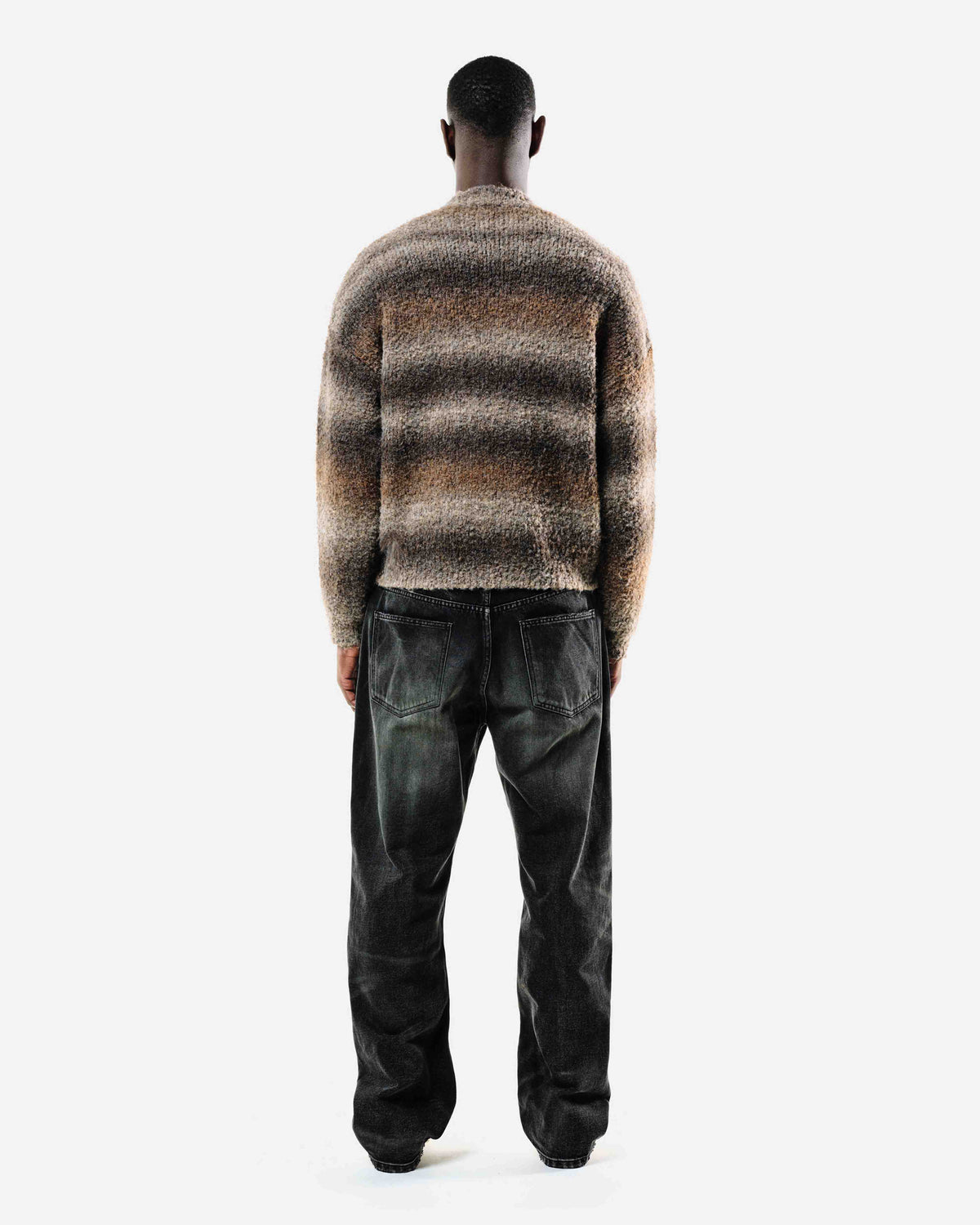 GRADIENT WOOL KNIT - BROWN from Summit Clothing UK