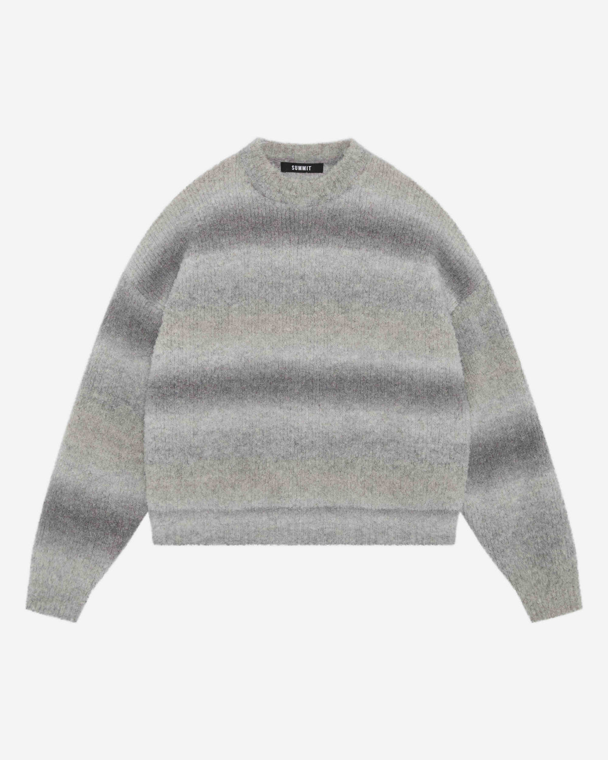 GRADIENT WOOL KNIT - GREY from Summit Clothing UK