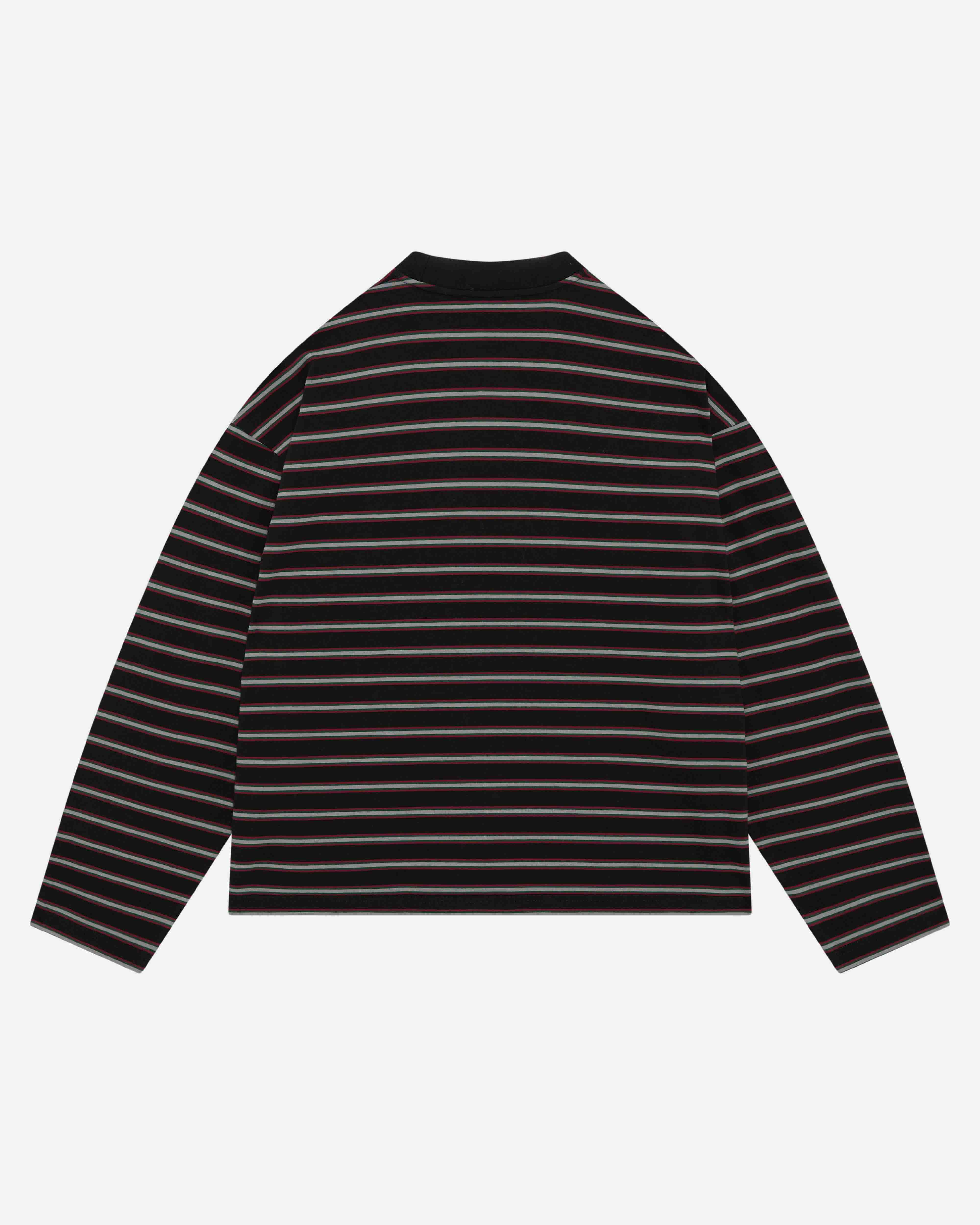 HEAVYWEIGHT LONG SLEEVE T-SHIRT - BLACK STRIPE from Summit Clothing UK