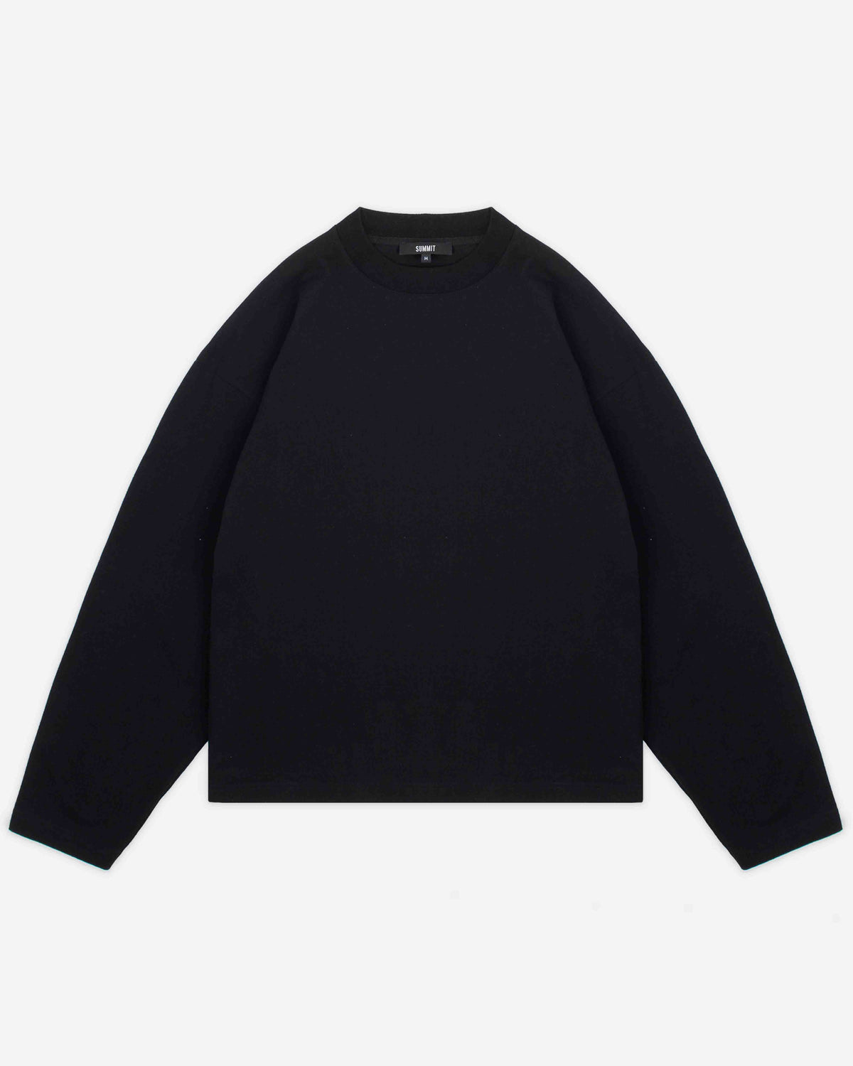 HEAVYWEIGHT LONG SLEEVE T-SHIRT - BLACK from Summit Clothing UK