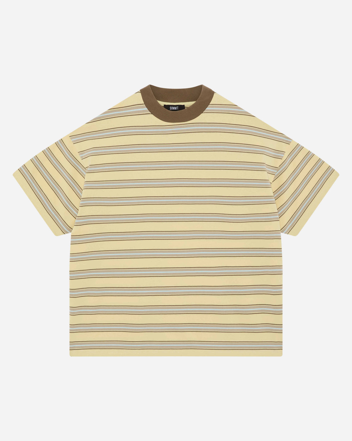 HEAVYWEIGHT T-SHIRT - YELLOW STRIPE from Summit Clothing UK