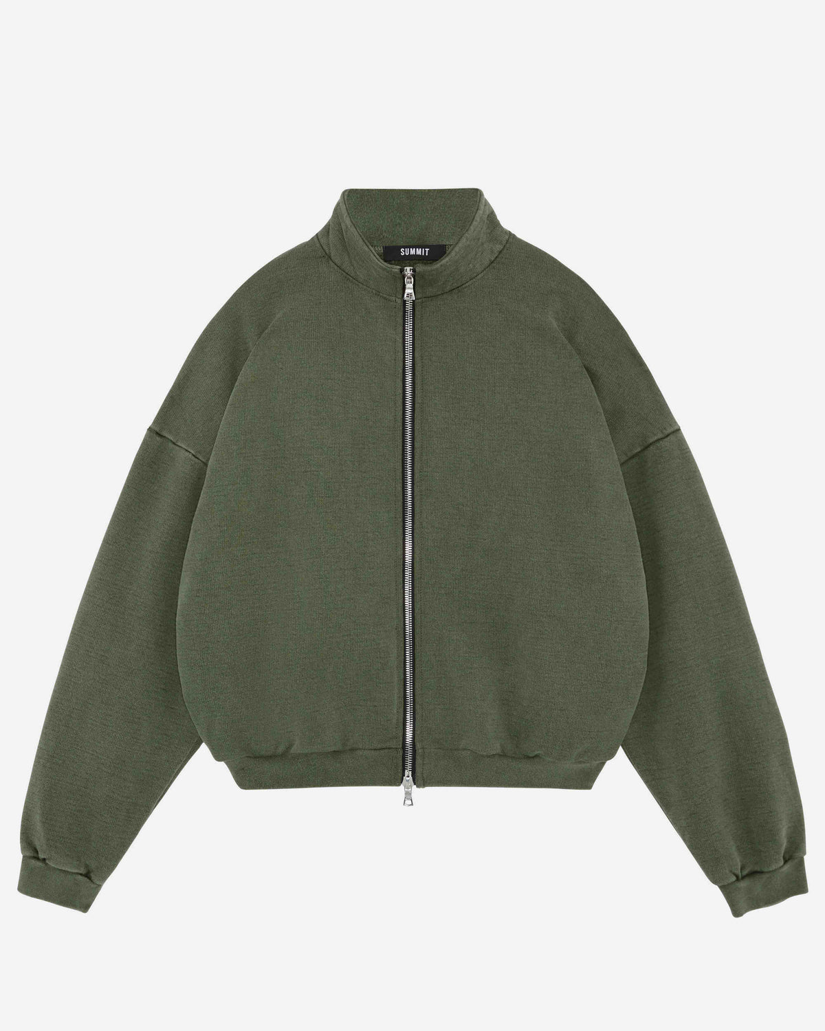 HEAVYWEIGHT TRACK TOP - VINTAGE OLIVE from Summit Clothing UK