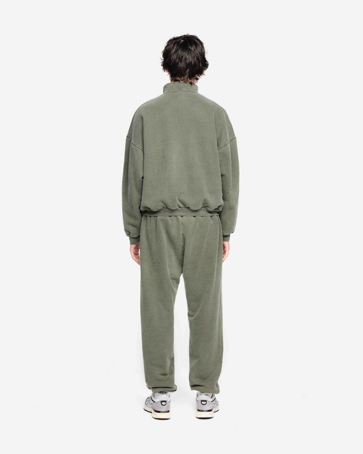 HEAVYWEIGHT TRACK TOP - VINTAGE OLIVE from Summit Clothing UK