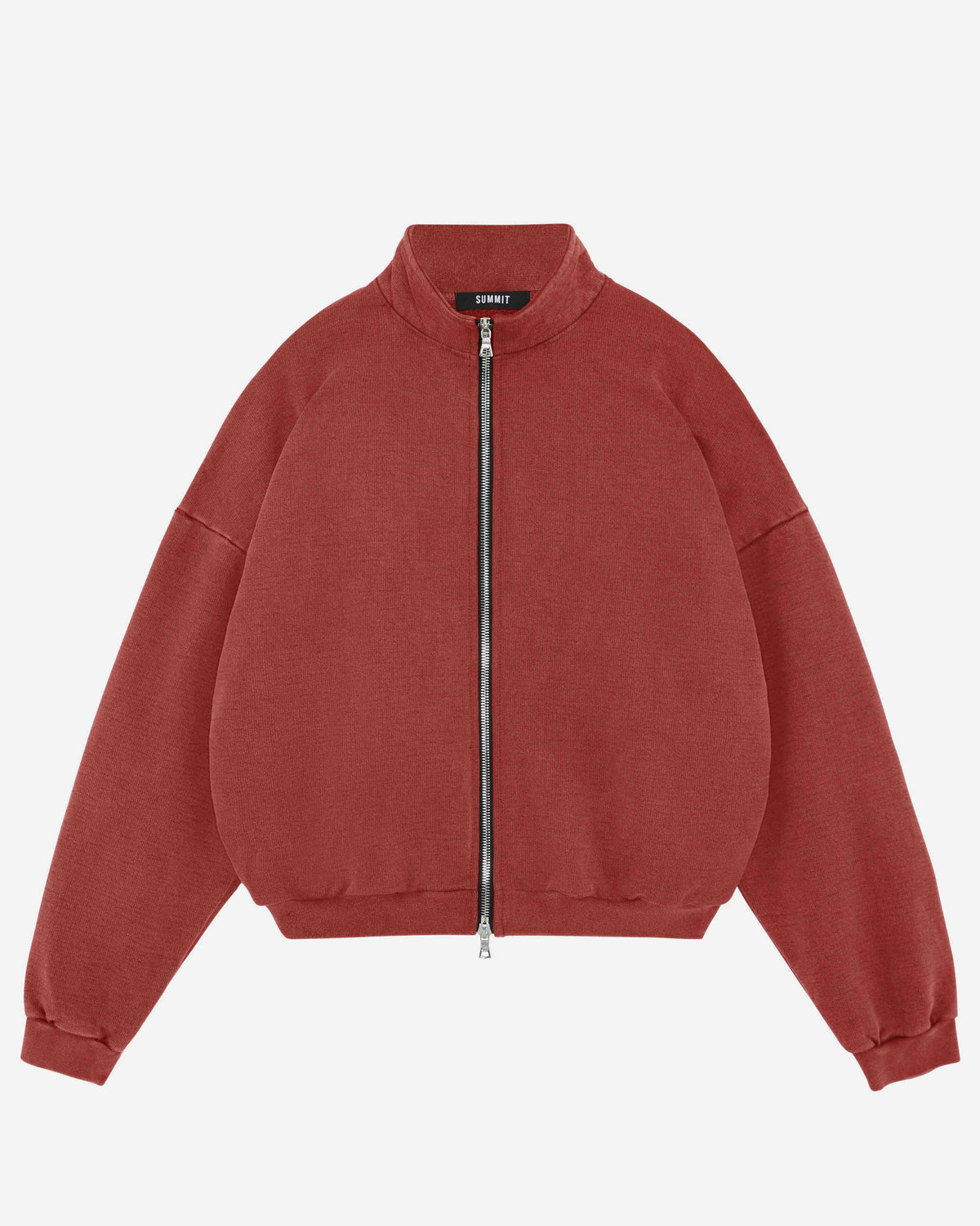 HEAVYWEIGHT TRACK TOP - VINTAGE RED from Summit Clothing UK