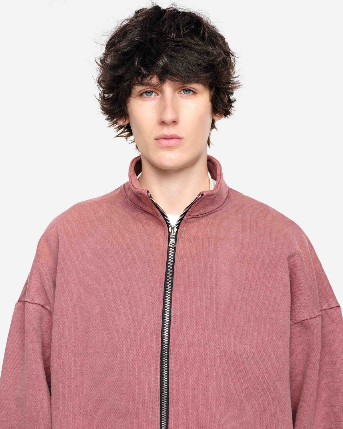 HEAVYWEIGHT TRACK TOP - VINTAGE RED from Summit Clothing UK