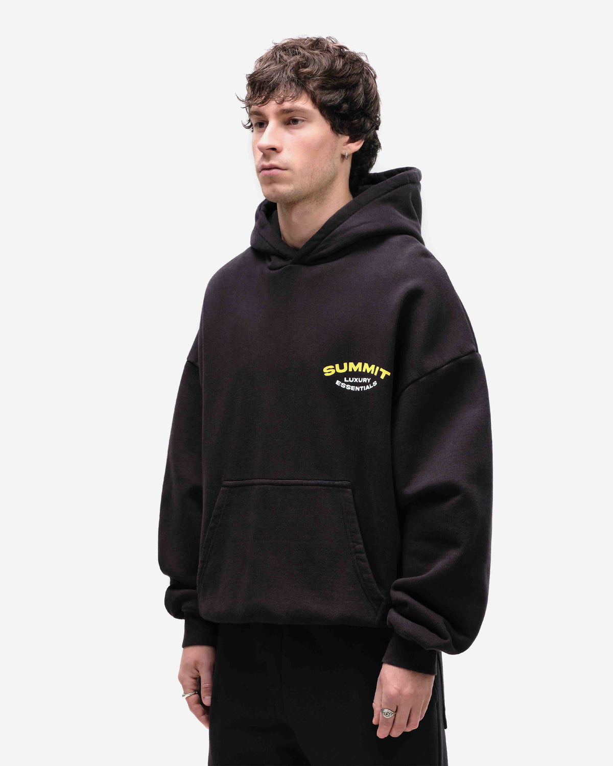 LUXURY ESSENTIALS HOODIE - BLACK from Summit Clothing UK