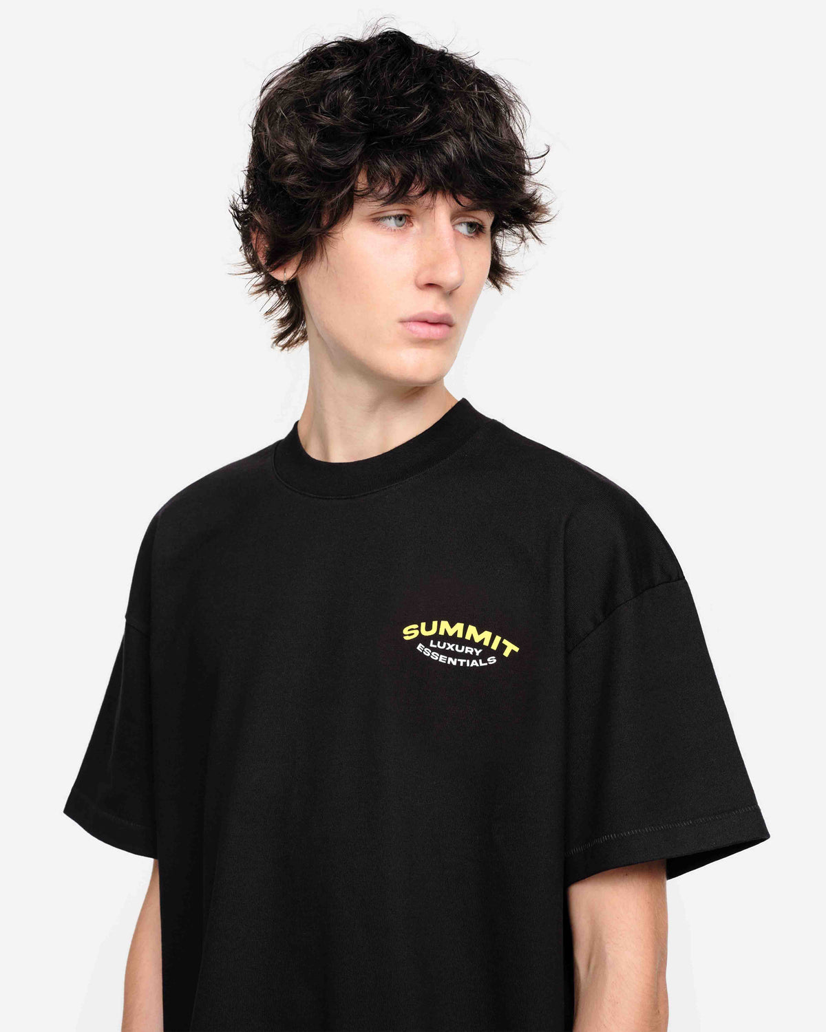 LUXURY ESSENTIALS T-SHIRT - BLACK from Summit Clothing UK