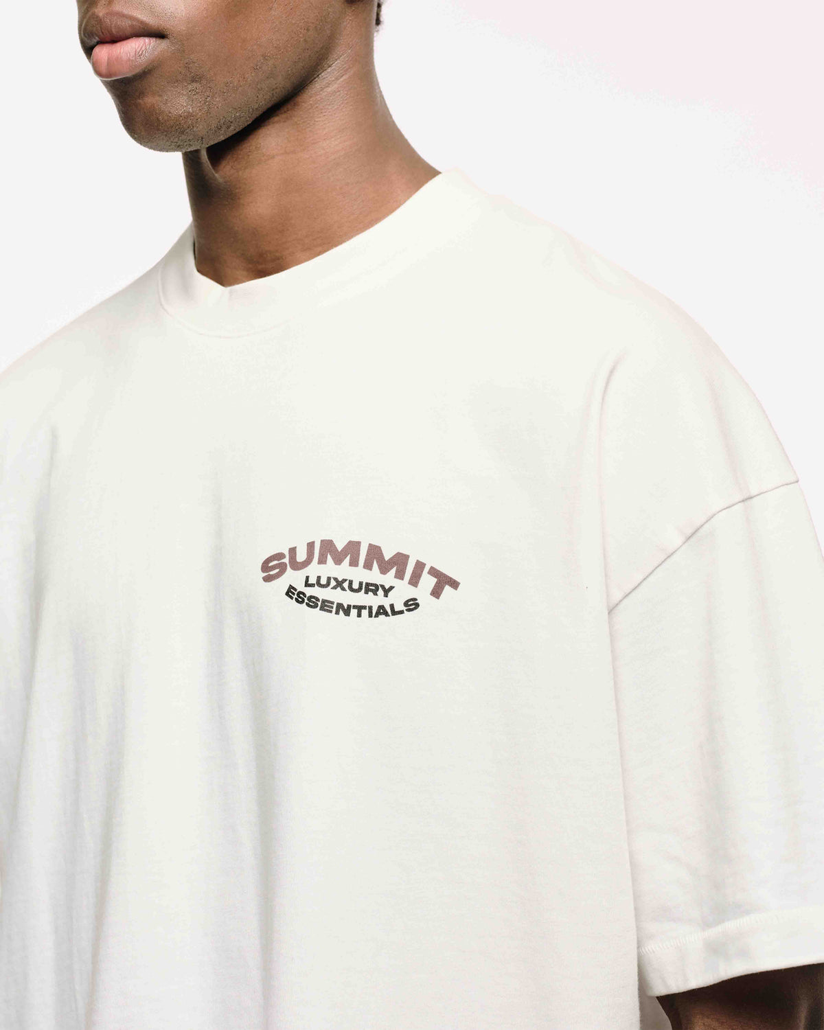 LUXURY ESSENTIALS T-SHIRT - OFF WHITE from Summit Clothing UK