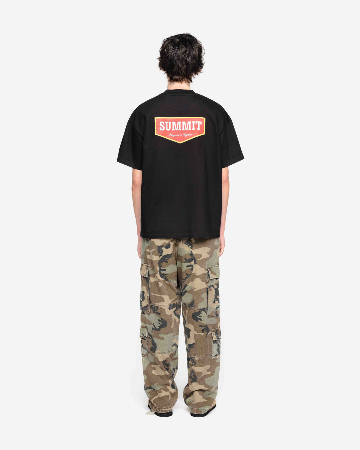 PATCH LOGO T-SHIRT - BLACK from Summit Clothing UK
