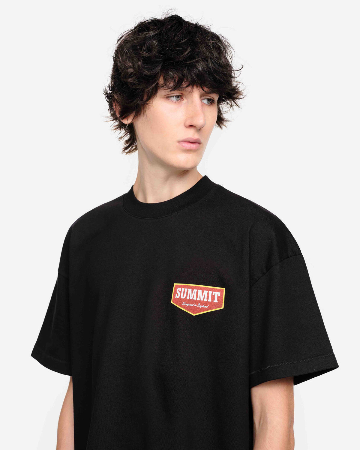 PATCH LOGO T-SHIRT - BLACK from Summit Clothing UK