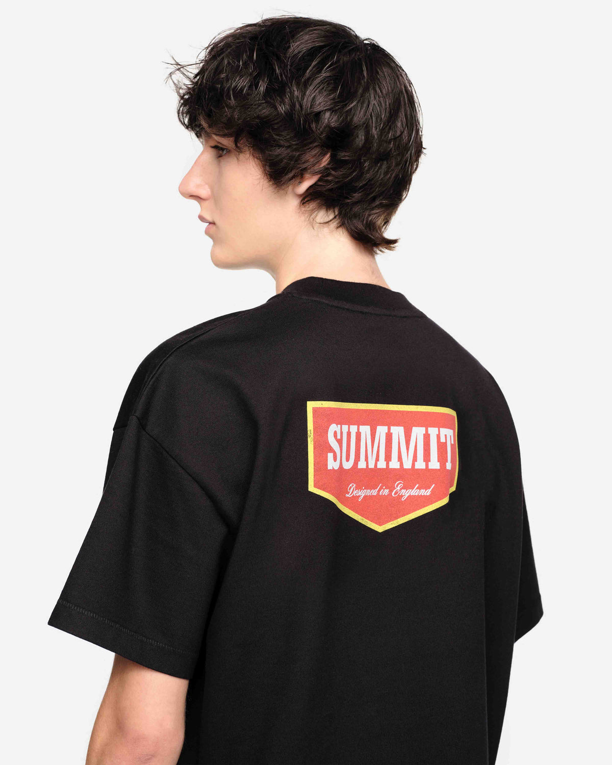 PATCH LOGO T-SHIRT - BLACK from Summit Clothing UK