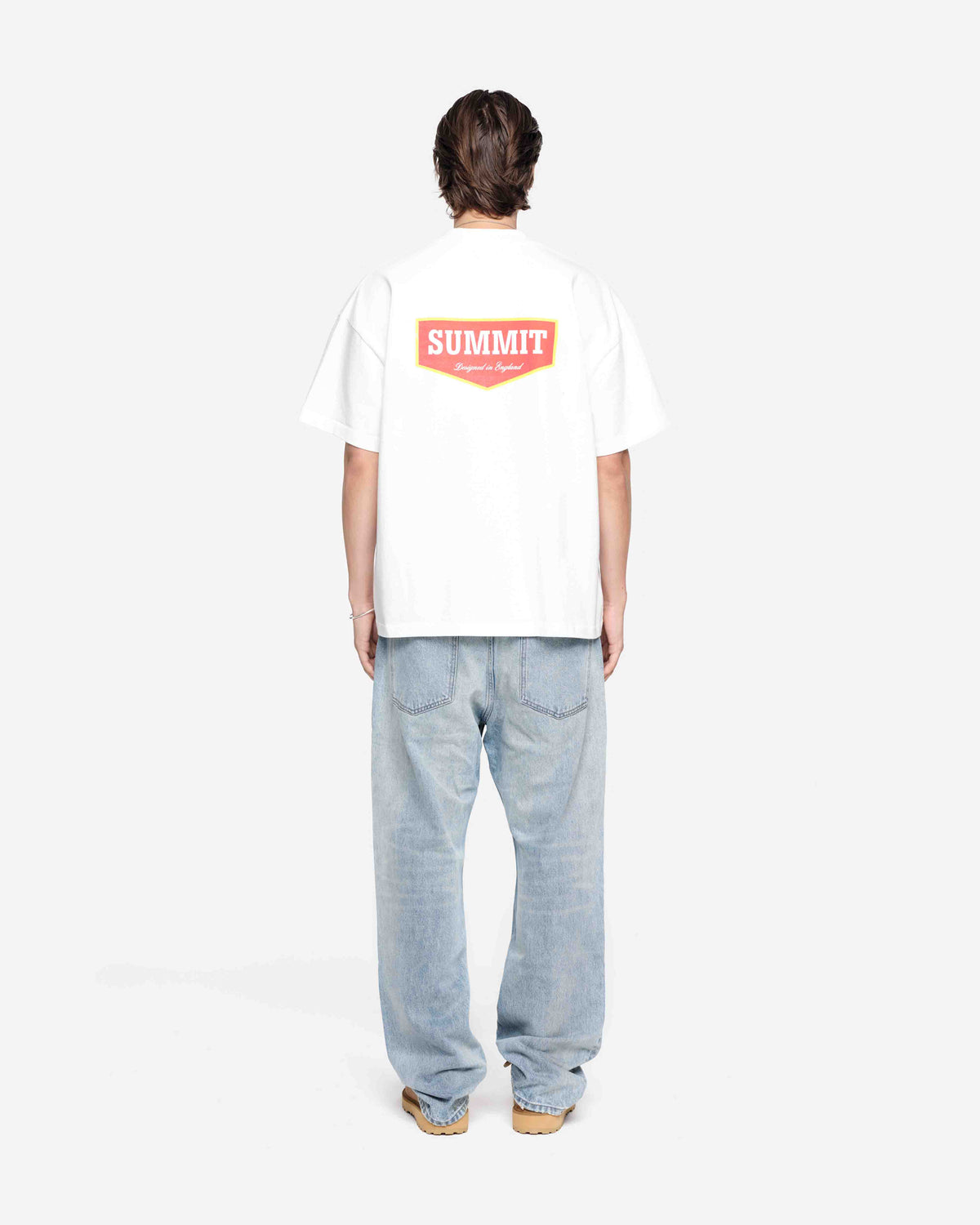 PATCH LOGO T-SHIRT - OFF WHITE from Summit Clothing UK