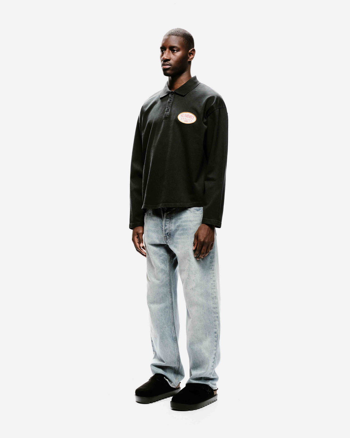 QUALITY GOODS POLO - VINTAGE BLACK from Summit Clothing UK