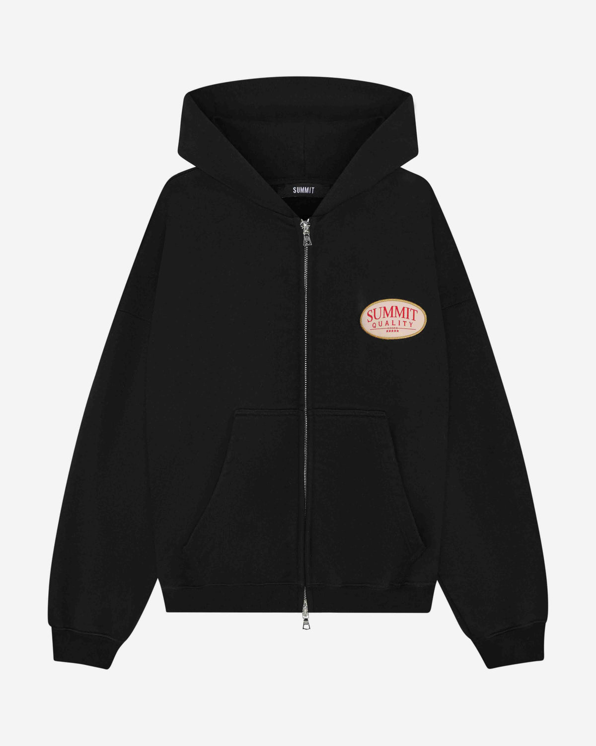 QUALITY GOODS ZIP HOODIE - BLACK from Summit Clothing UK
