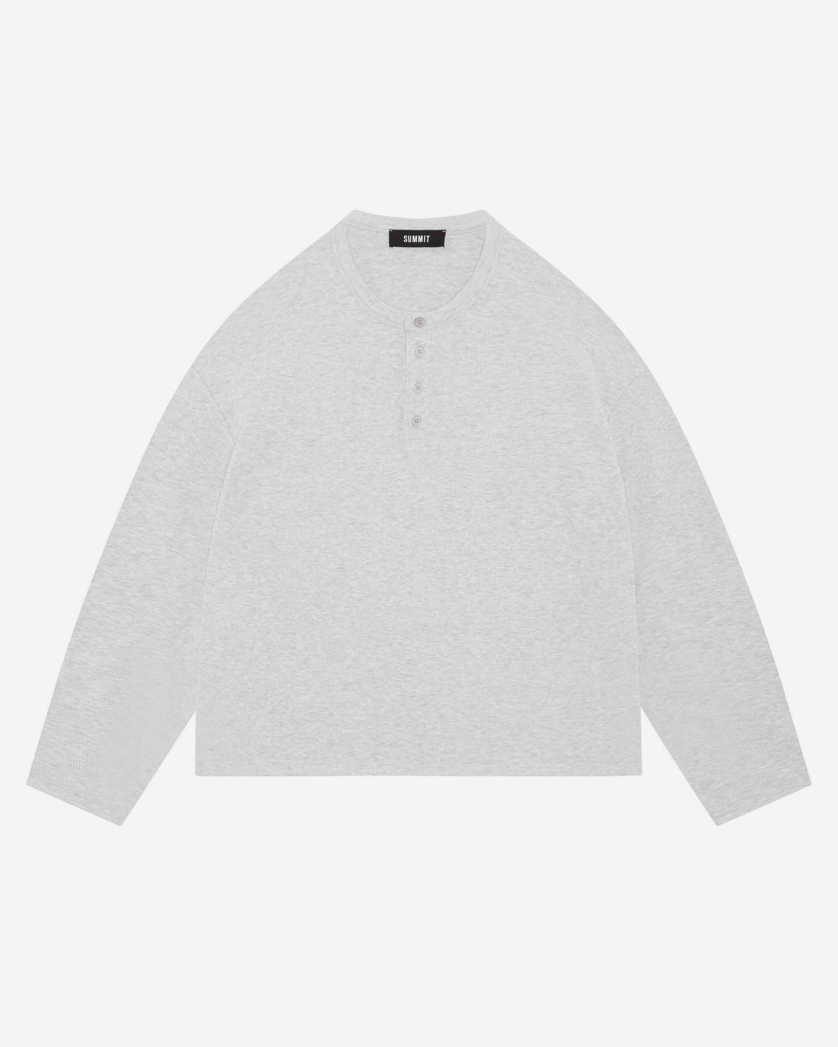 RIBBED HENLEY - MARL GREY from Summit Clothing UK