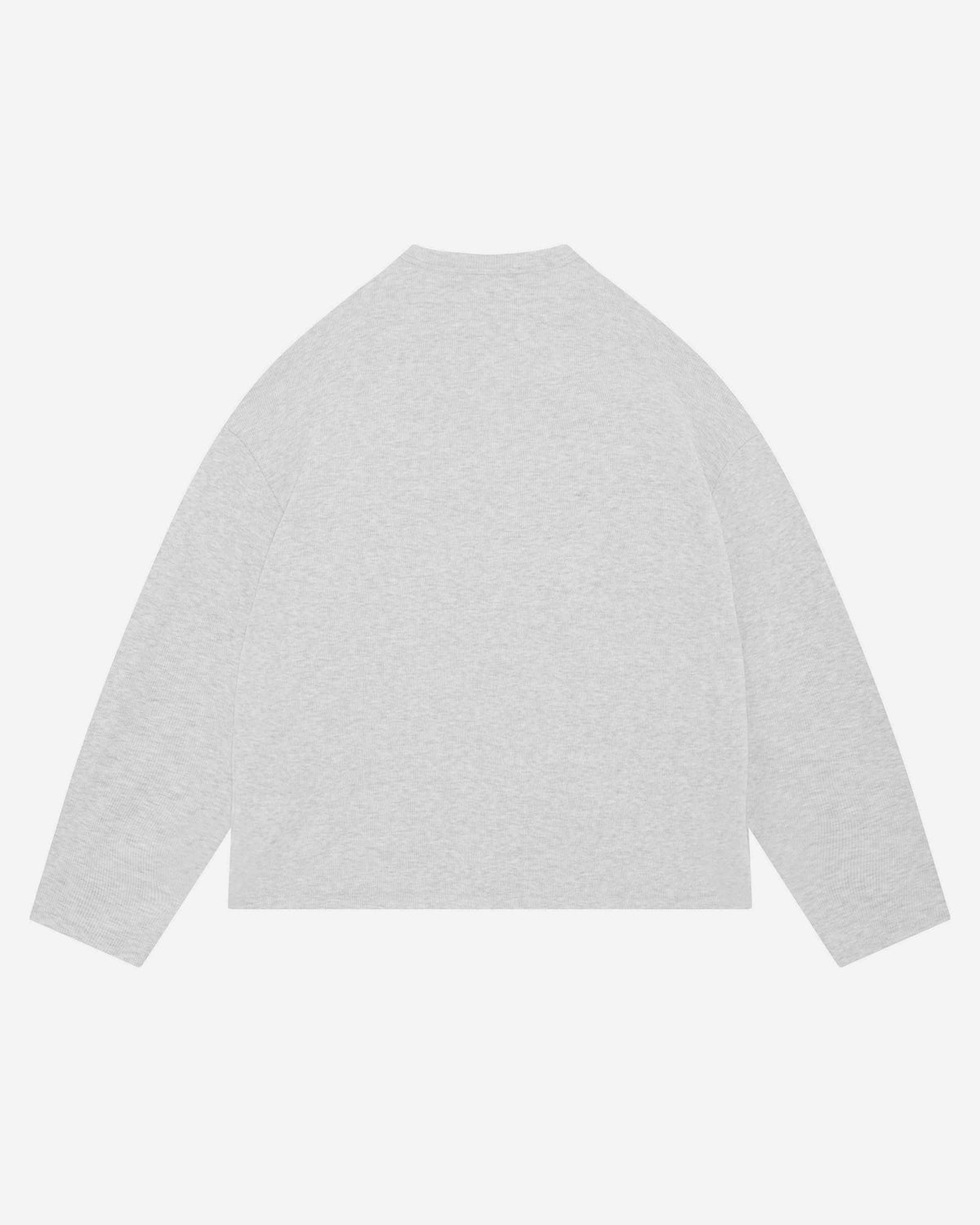 RIBBED HENLEY - MARL GREY from Summit Clothing UK