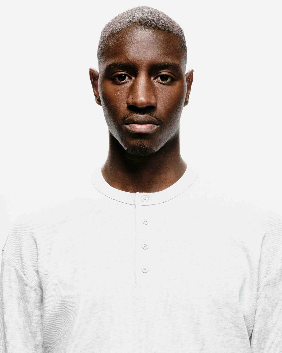 RIBBED HENLEY - MARL GREY from Summit Clothing UK