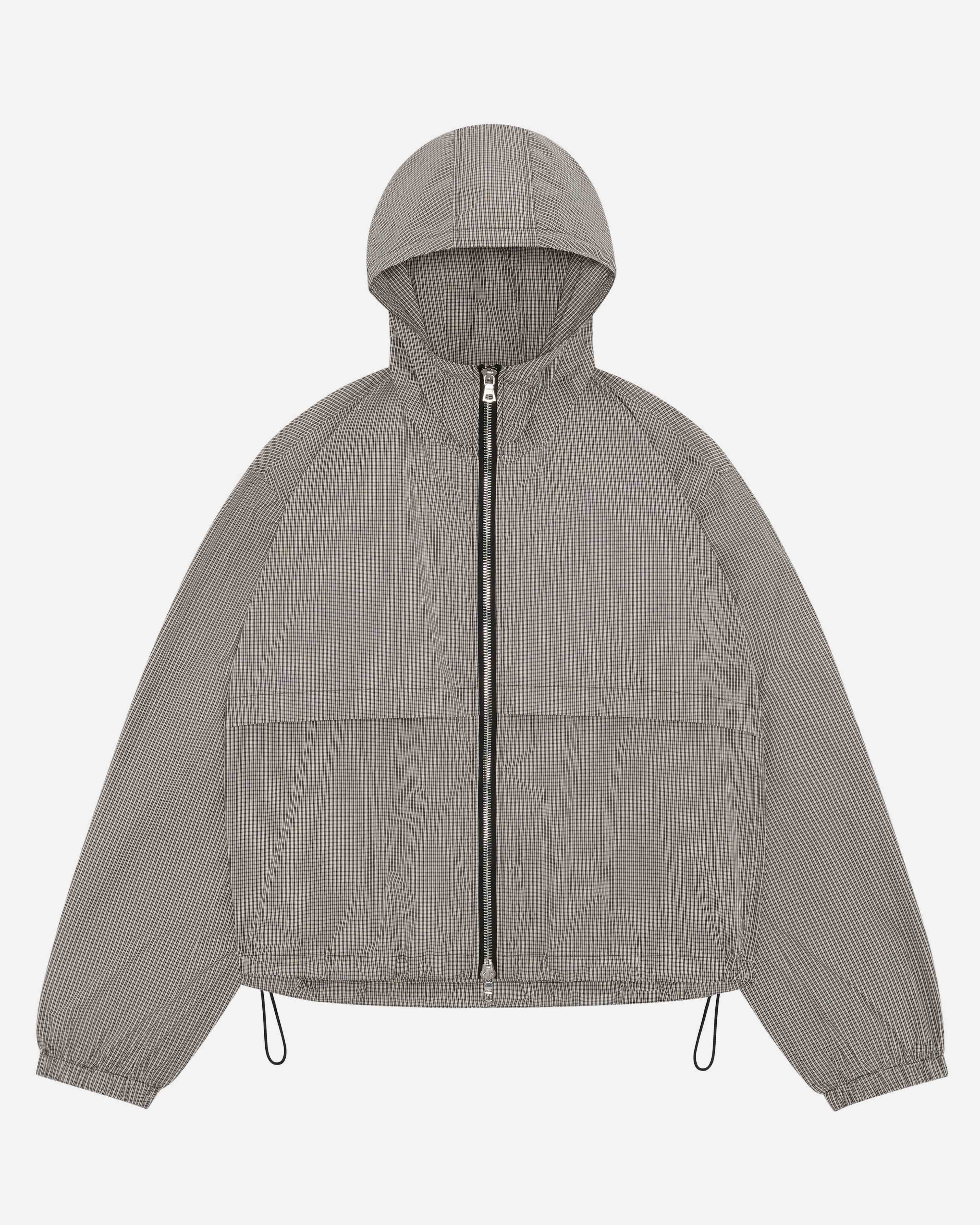 RIPSTOP WINDBREAKER - BLACK CHECK from Summit Clothing UK