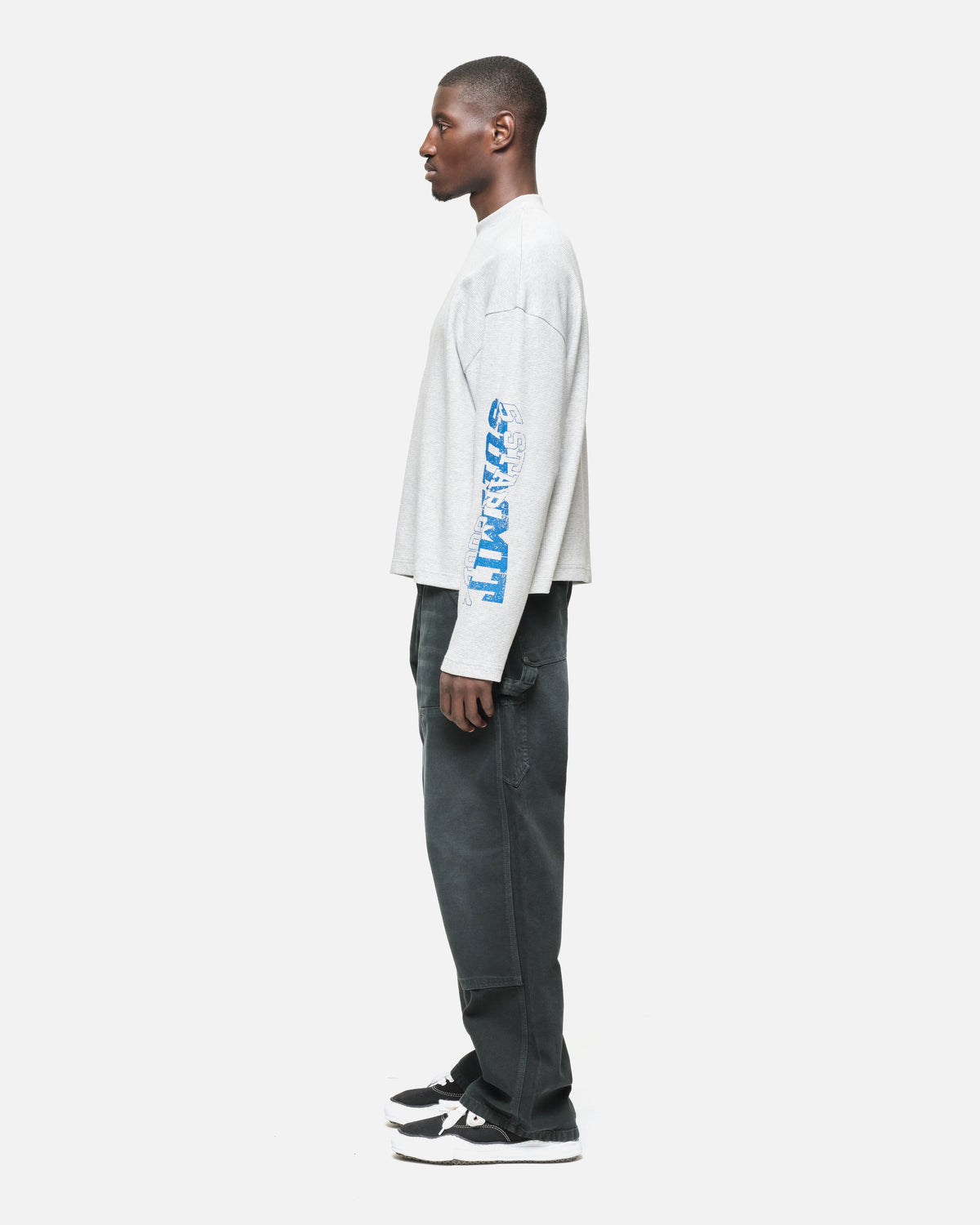 5 STAR GOODS WAFFLE LONG SLEEVE- GREY MARL