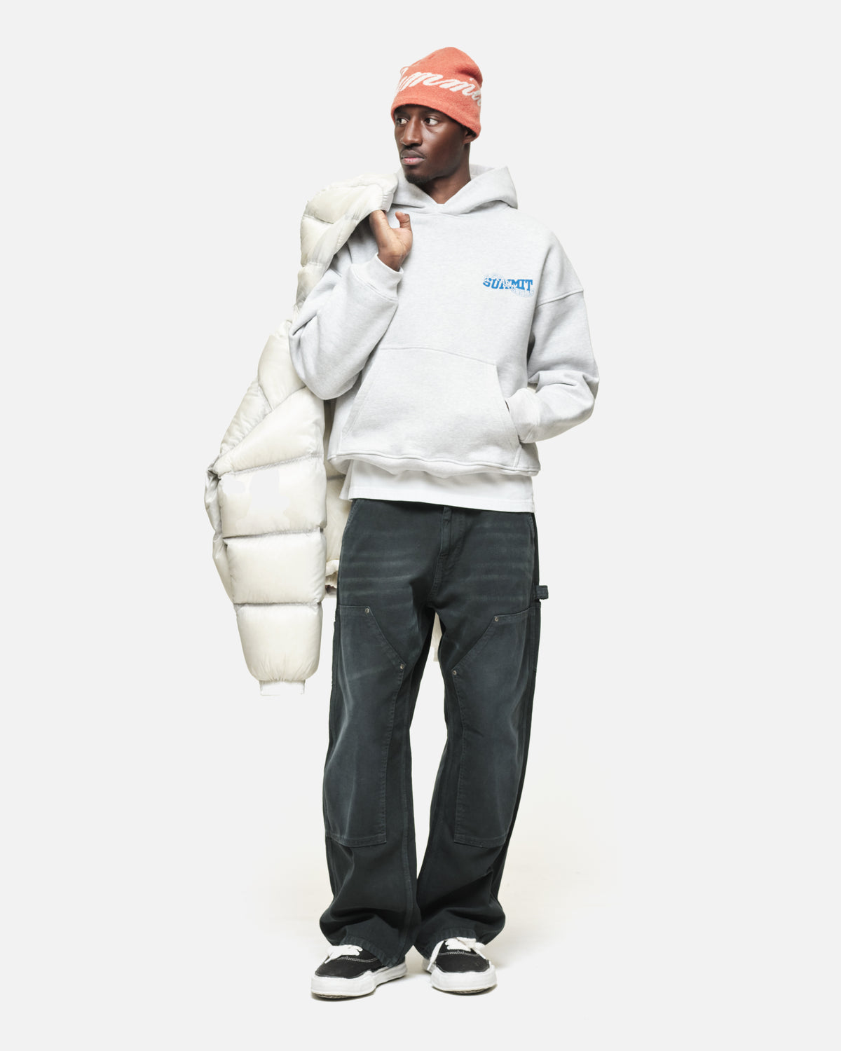 5 STAR GOODS HOODIE - GREY MARL