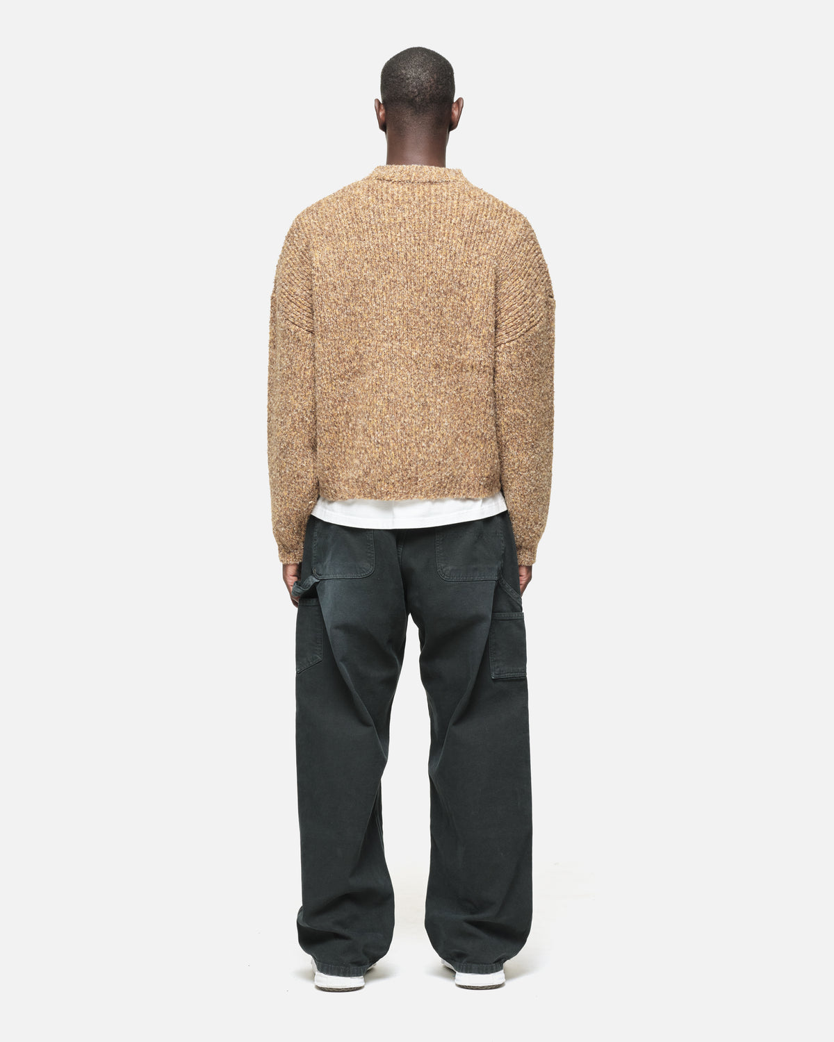 TWISTED KNIT JUMPER - BURNT ORANGE