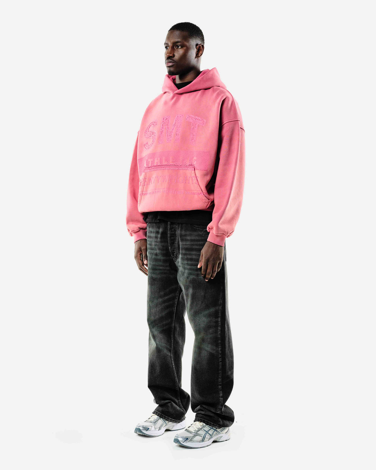 SMT ATHLETICS HOODIE - VINTAGE RED from Summit Clothing UK