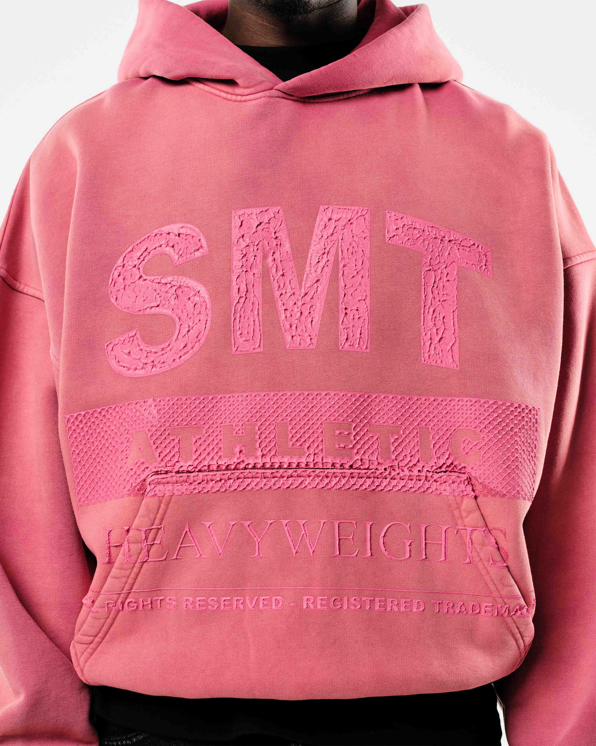 SMT ATHLETICS HOODIE - VINTAGE RED from Summit Clothing UK