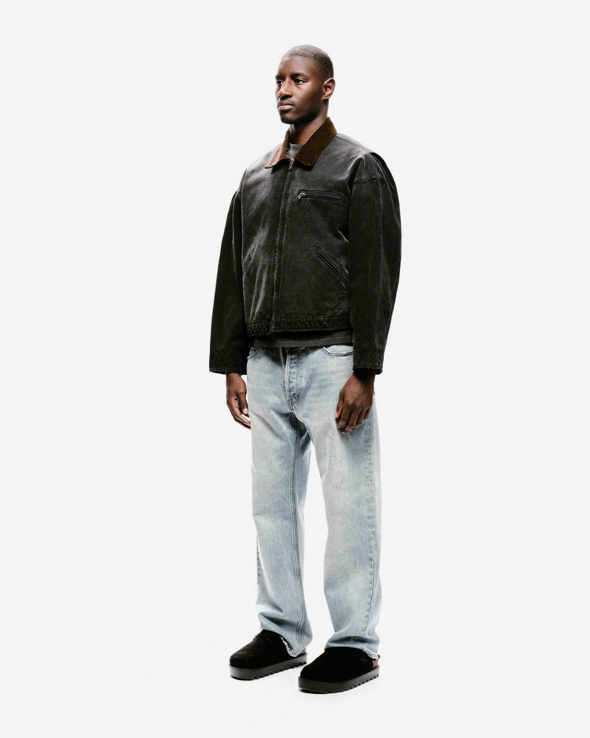 WORKERS JACKET - SUN FADED BLACK from Summit Clothing UK