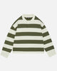 RUGBY POLO - OLIVE/CREAM