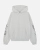 MADE TOUGH SLEEVE PRINT HOODIE - MARL GREY
