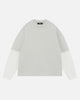 THERMAL LAYERED LONG SLEEVE T-SHIRT - MARL GREY