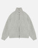 CHUNKY KNIT TRACK TOP - GREY