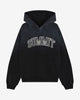 APPLIQUE HOODIE - SUN FADE BLACK