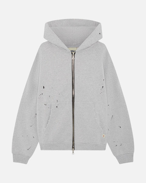 SUN FADE ZIP HOODIE - MARL GREY – Summit