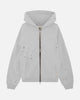 SUN FADE ZIP HOODIE - MARL GREY