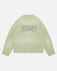 ARC PRINT WAFFLE LONG SLEEVE T-SHIRT - SUN FADE PISTACHIO
