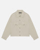 RIPSTOP TRUCKER JACKET - BEIGE