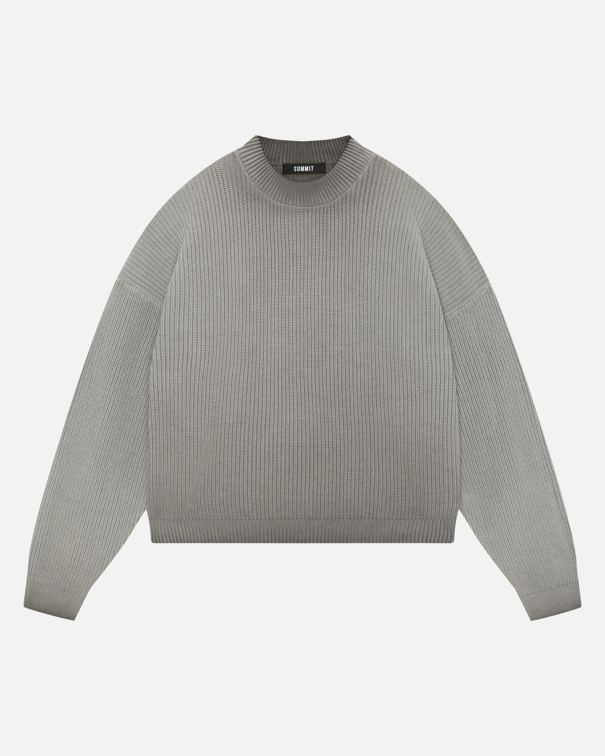 WASHED KNIT JUMPER - GREY