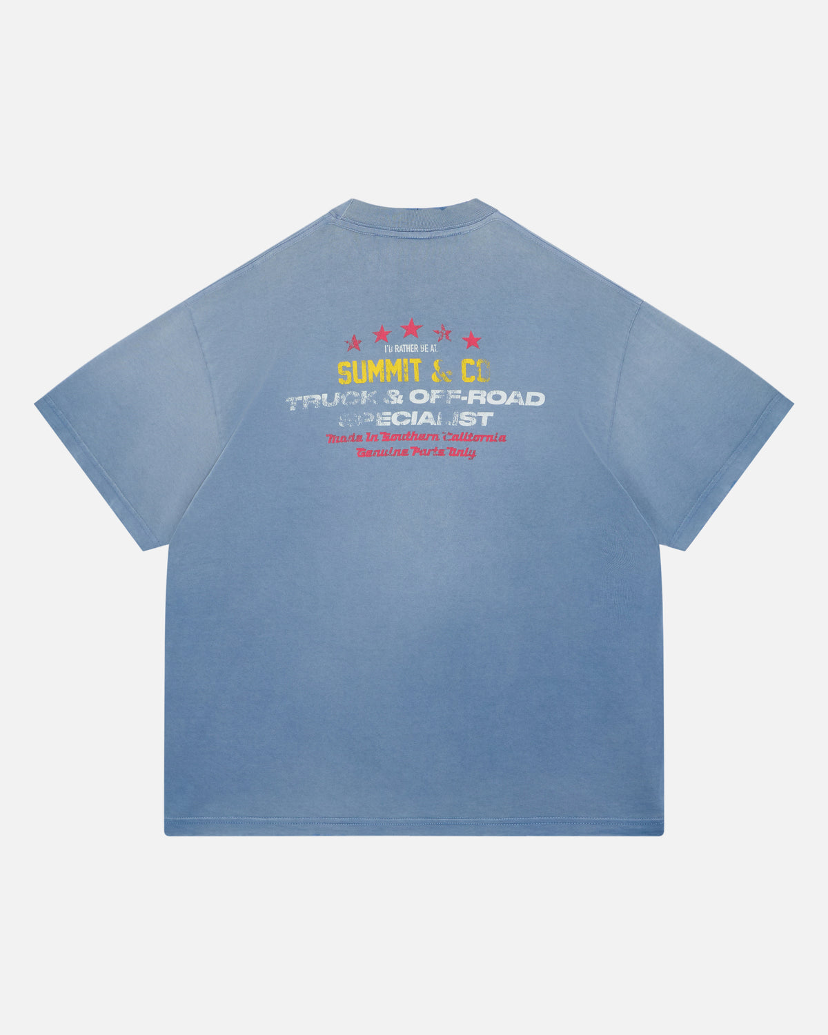 TRUCK AND OFF ROAD T-SHIRT - SUN FADE BLUE
