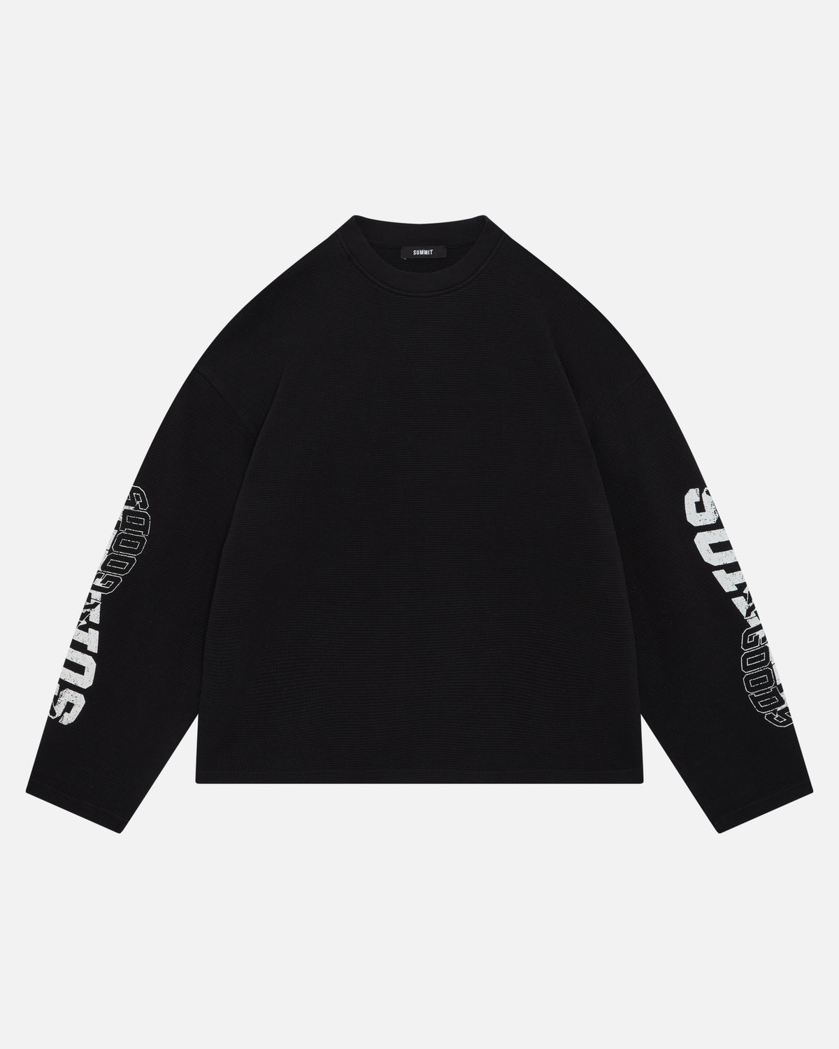 5 STAR GOODS WAFFLE LONG SLEEVE- BLACK