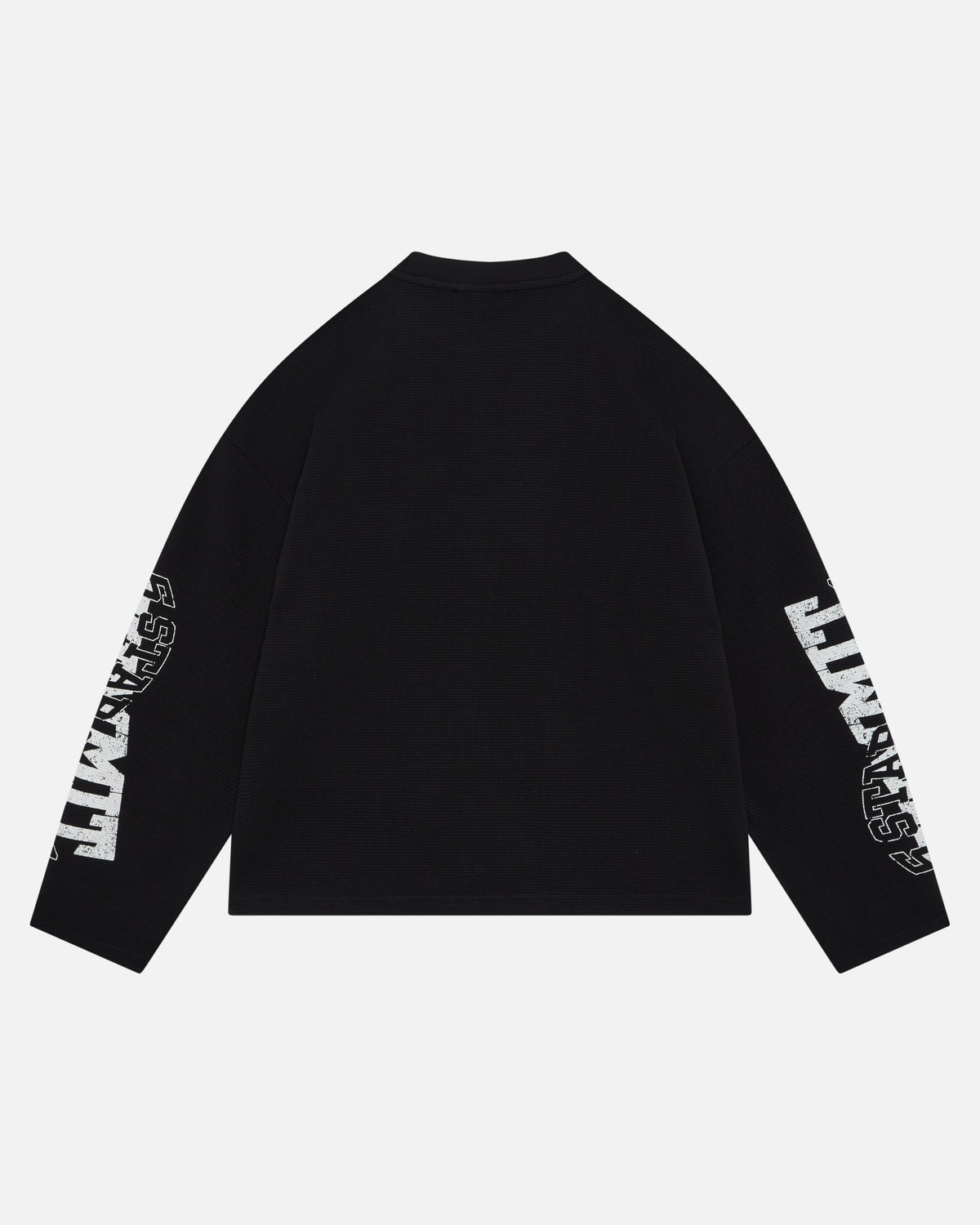 5 STAR GOODS WAFFLE LONG SLEEVE- BLACK