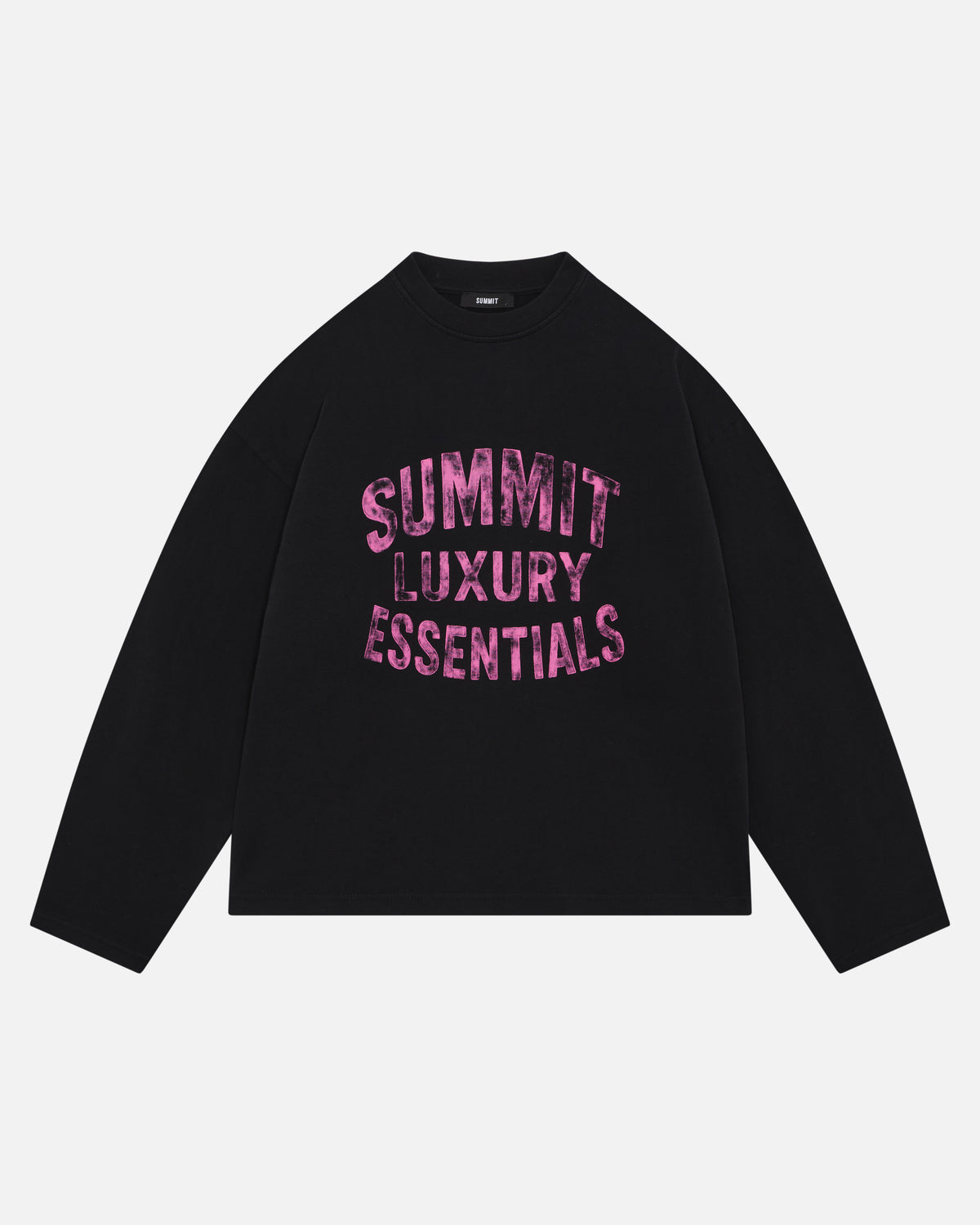 WATERCOLOUR LUXURY ESSENTIALS LONG SLEEVE - BLACK