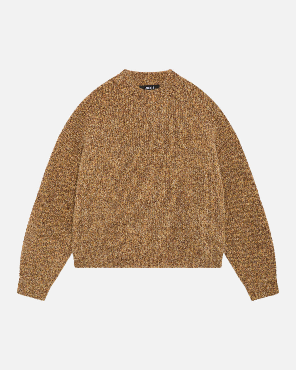 TWISTED KNIT JUMPER - BURNT ORANGE