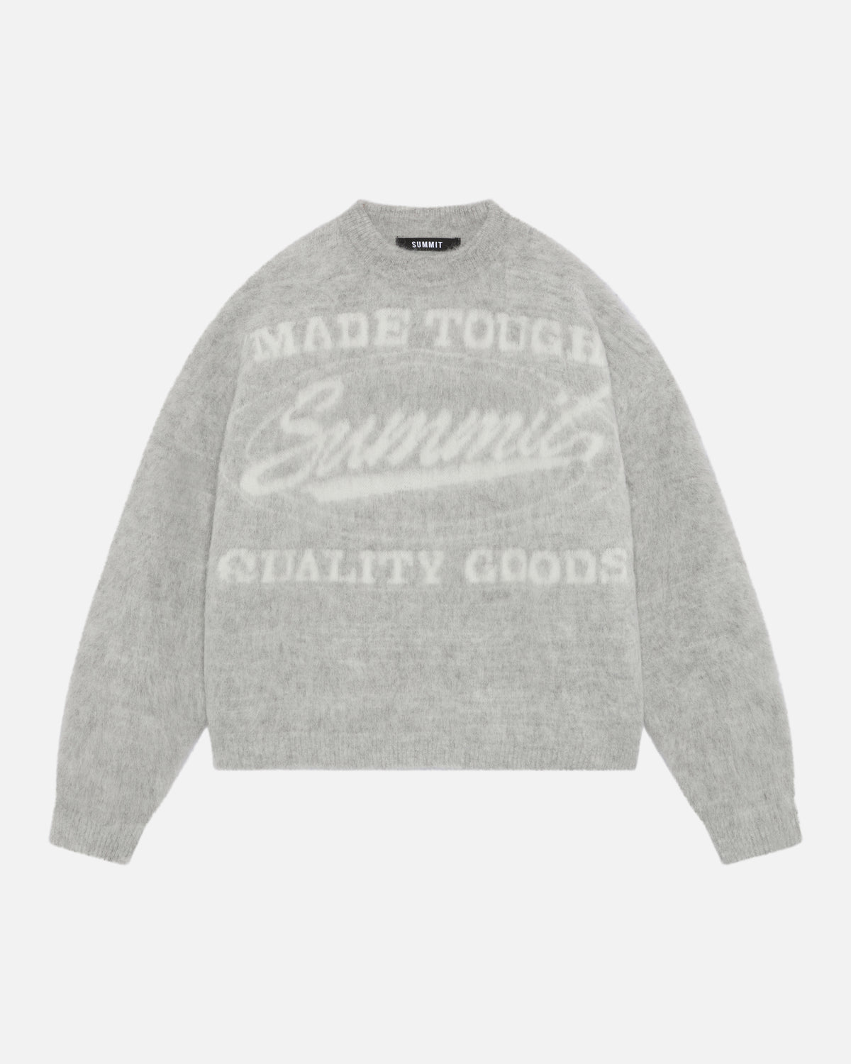 MADE TOUGH INTARSIA KNIT - GREY MARL